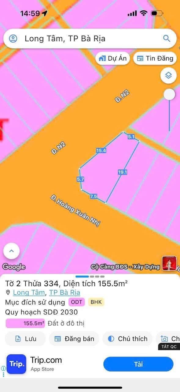 Siêu phẩm đất nền góc tại Phường Long Tâm, Bà Rịa đã sẵn sàng chờ chủ mới