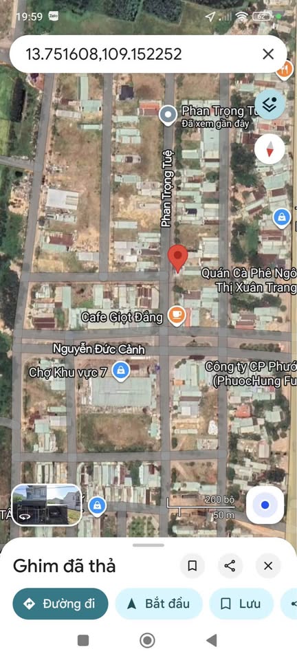 Đất mặt tiền đường Phan Trọng Tuệ sầm uất, thuộc phường Bùi Thị Xuân, thành phố Quy Nhơn