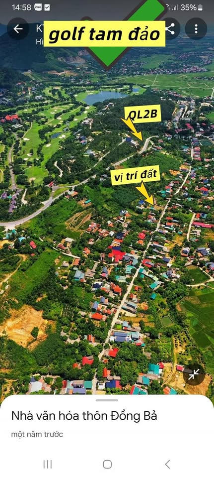Bán đất 4377m2 chân núi Tam Đảo, Vĩnh Phúc, gần sân golf
