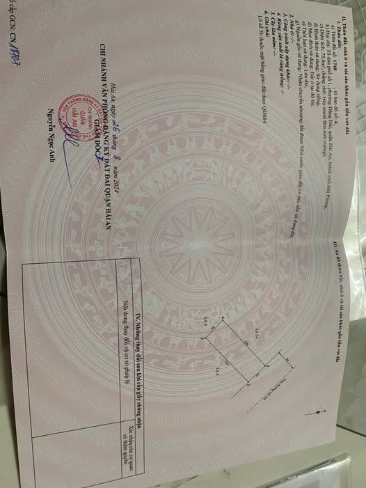 Bán đất tái định cư gốc Lim, Kiến An, Hải Phòng 75m2, mặt tiền 5m, ướng Đông Bắc