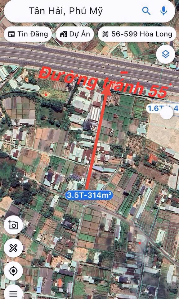 Bán đất biệt thự góc 2 mặt tiền đường, 314m2, tại Tân Hải, Phú Mỹ