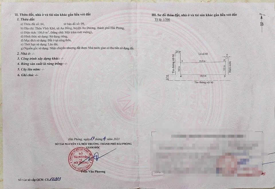 Sở hữu ngay lô góc cực đẹp với diện tích 100m² và mặt tiền 5m