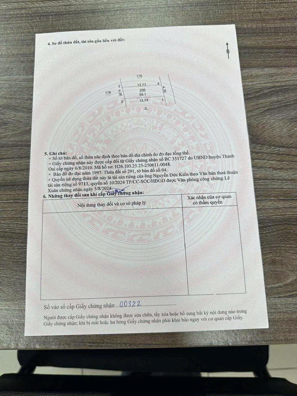 Bán đất 59,1m2 mặt tiền 4,36m, ô tô vào đất tại Thanh Oai, Hà Nội