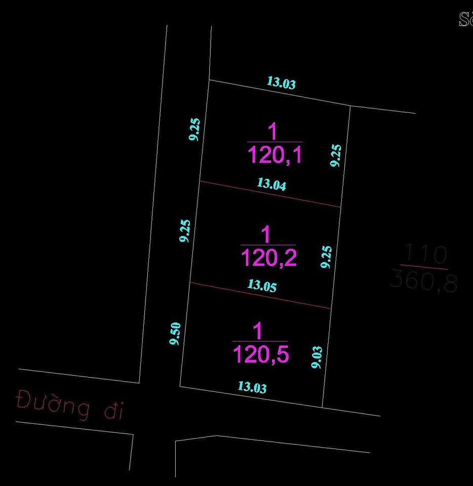 Đất Cổ Đông, Hà Nội mặt tiền 9,25m, 120,1m2, giá siêu hời
