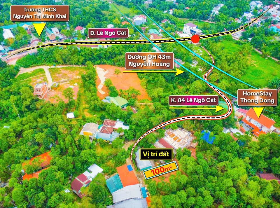 Siêu phẩm đất nền Thừa Thiên Huế, vị trí đắc địa tại kiệt ô tô đường Lê Ngô Cát