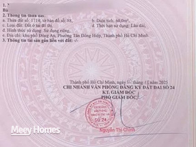 Đất Dĩ An 60m2, 3,3 tỷ, sắm ngay kẻo lỡ