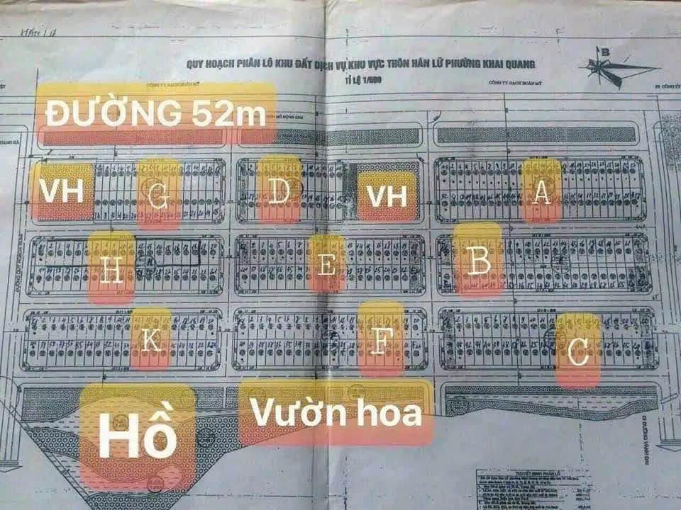 Bán đất khu dịch vụ Hán Lữ, gần khu đô thị Sky, mặt tiền 6m, Vĩnh Phúc