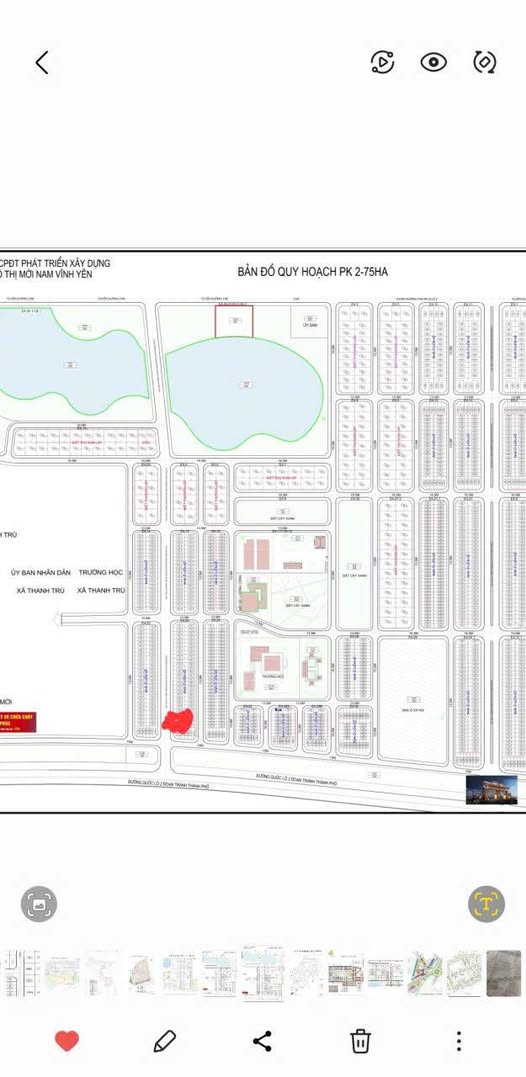 Mặt đường Nam Vĩnh Yên 108m2 hướng Tây Nam, sát Vin, giá ưu đãi