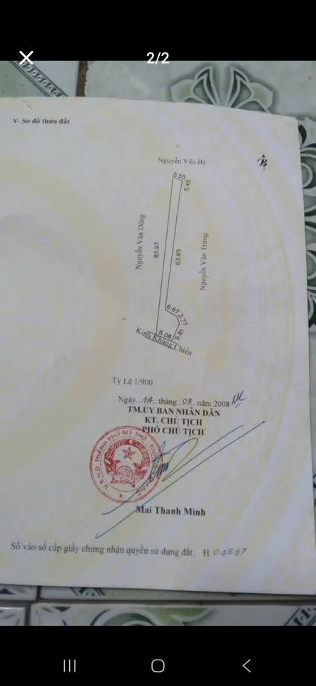 Bán gấp 2700m2 đất mặt tiền đường huyện 94, thành phố Mỹ Tho, tỉnh Tiền Giang