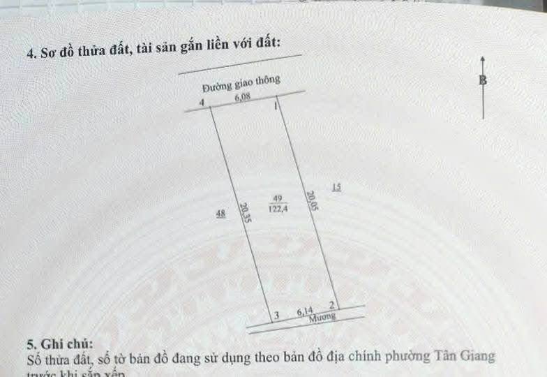 Cơ hội sở hữu ngay lô đất kim cương tại Tổ Dân Phố 3, phường Tân Giang, Thành phố Hà Tĩnh