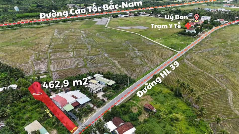 Bán đất mặt tiền HL39, Diên Khánh, Khánh Hòa 463m2