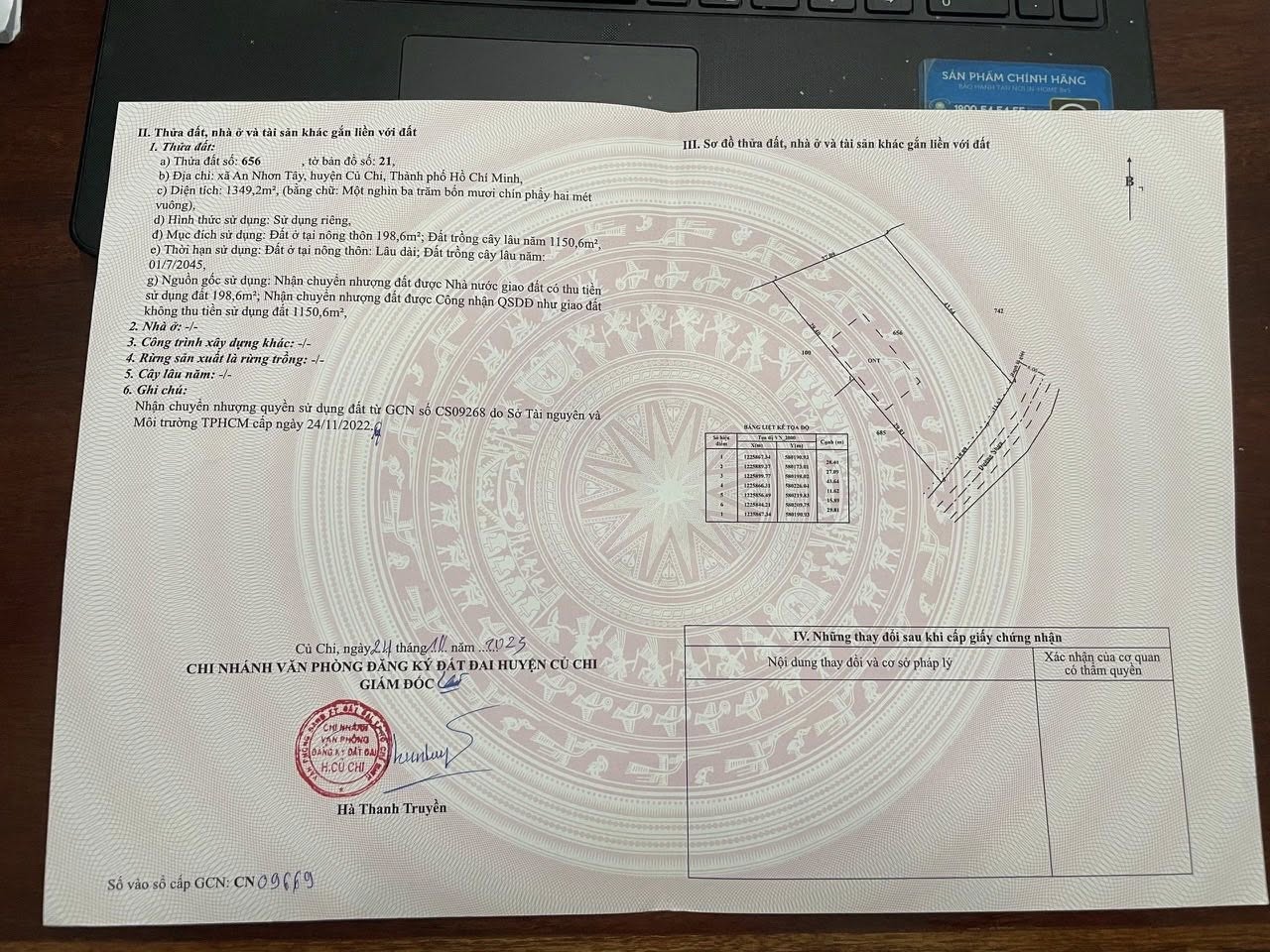 Củ Chi đất vàng 1350m2 mặt tiền đường Lâm Thị Ngành, giá sốc 5,6 tỷ, sổ sẵn, thổ cư