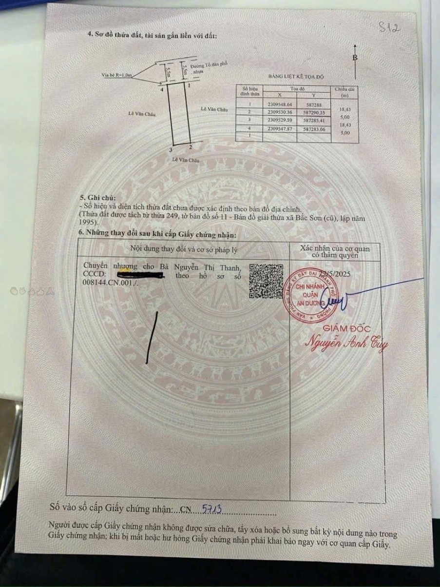 Siêu phẩm đất mặt đường Bắc Sơn, An Dương, Hải Phòng đã cập bến