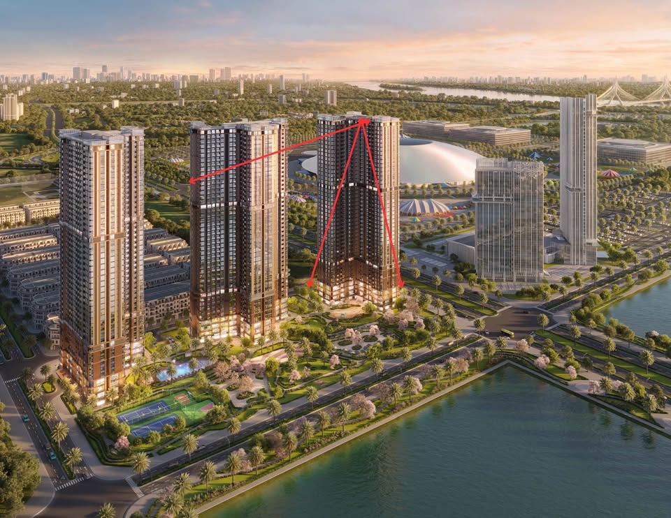 Bán căn góc tòa M1 Vinhomes Cổ Loa, diện tích 46,9m2, view hồ