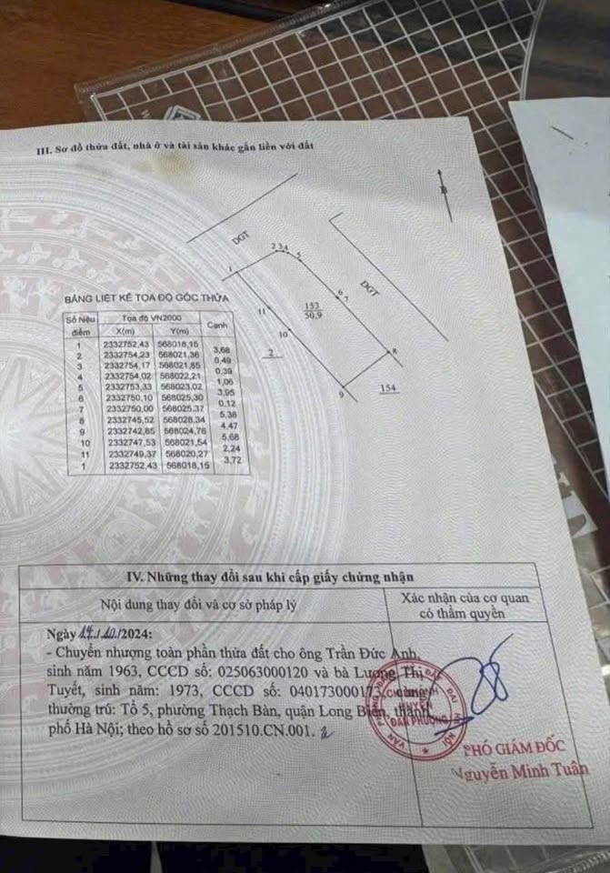 Cơ hội sở hữu ngay lô đất 50.9m2 tại thị trấn Phùng, Đan Phượng, Hà Nội