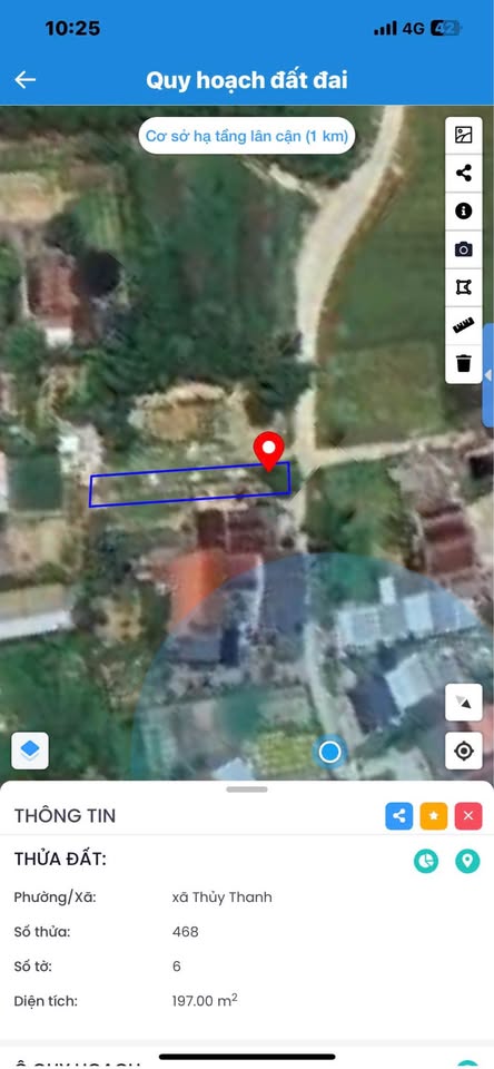 Bán đất kiệt ô tô 197m2 mặt tiền 5,5m tại Huế, chỉ 1,5 tỷ