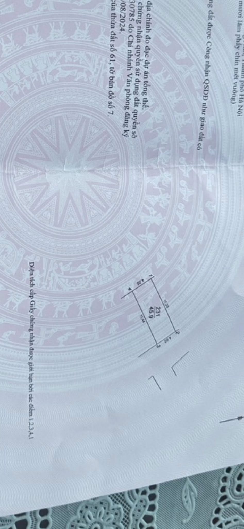 Bán đất thổ cư 46m2, mặt tiền 4m tại Lỗ Giao, Đông Anh, ô tô tránh, kinh doanh tốt