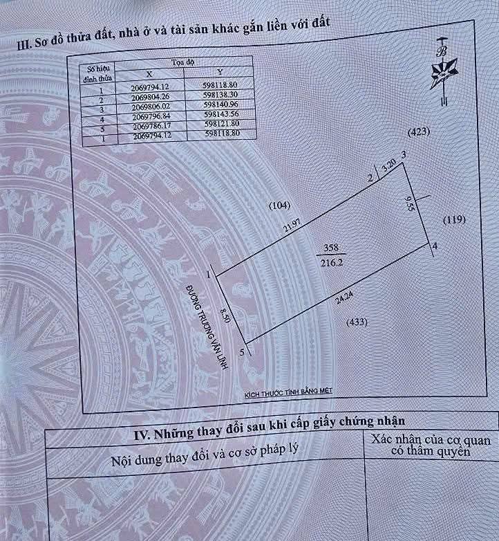 Bán đất vàng mặt tiền Trương Văn Lĩnh, kinh doanh đỉnh, giá hời