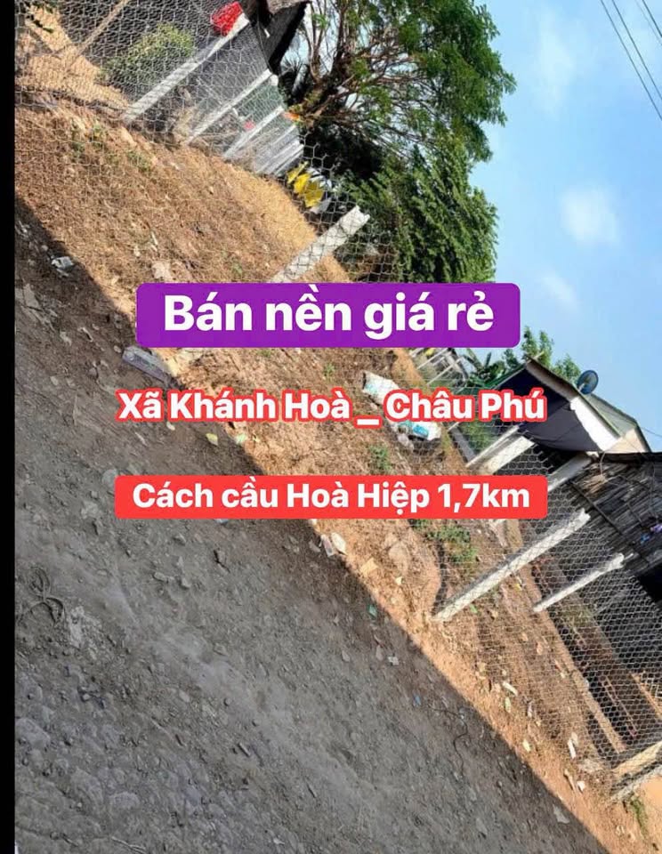 Bán nền biệt thự giá tốt tại xã Khánh Hoà, Châu Phú, An Giang 247,3m²