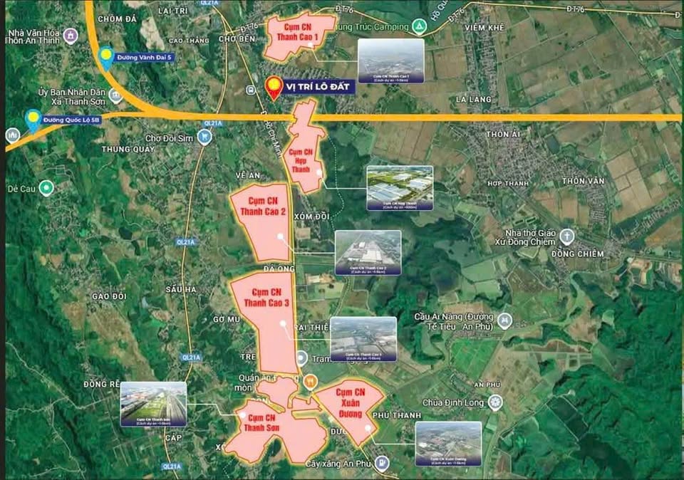 Đất Hợp Thanh cũ 103m² mặt tiền 5,69m, đường 5m ô tô tránh, sát chợ