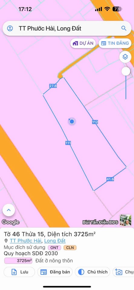 Chào mừng quý vị đến với thiên đường 3725m2 đất vườn tại Phước Hải, Bà Rịa - Vũng Tàu