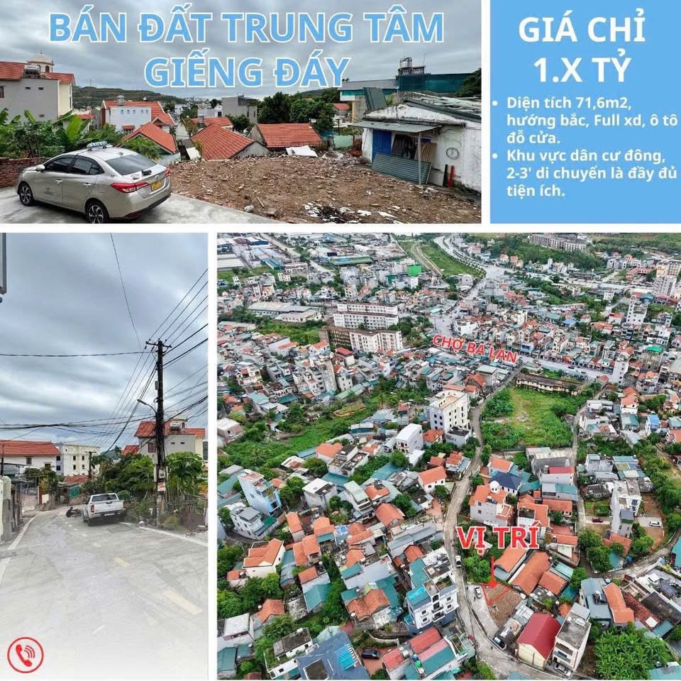 Bán đất nền tiềm năng gần chợ Ba Lan, Quảng Ninh
