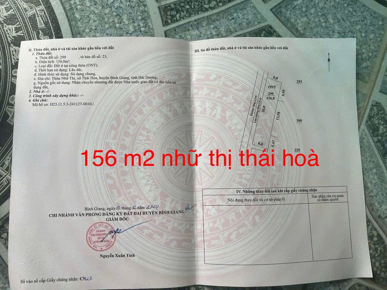 Đất mặt tiền 13m tại Bình Giang, Hải Dương, kinh doanh đỉnh, giá siêu mềm