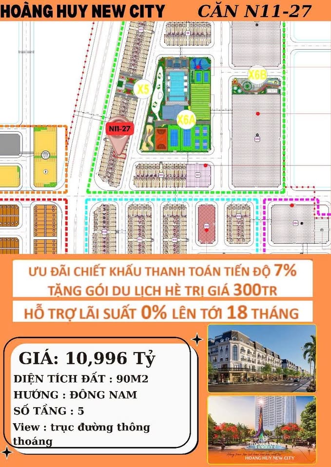 Nhà phố 90m2 view đẹp giá chỉ 10,996 tỷ, full ưu đãi