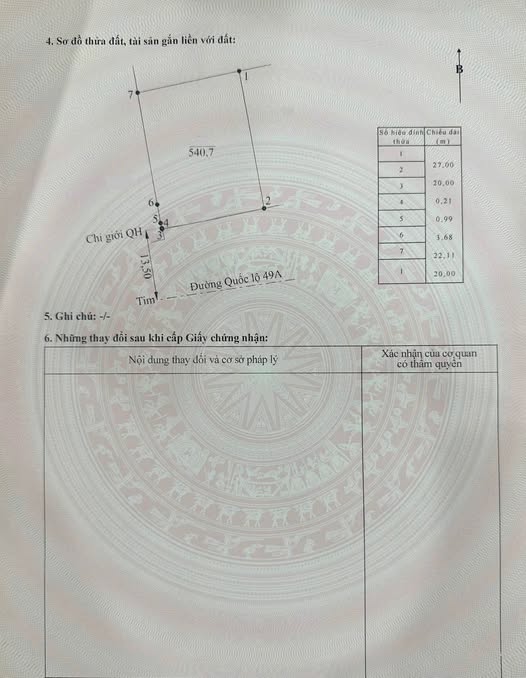 Mặt tiền quốc lộ 49A Huế, đất vuông vắn 20m ngang, view sông Hữu Trạch, kinh doanh đỉnh cao