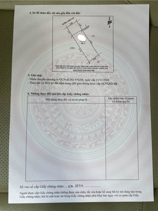 Bán đất mặt đường Xuân Thái, thành phố Vinh vị trí kinh doanh đắc địa, 86m2, mặt tiền 5m