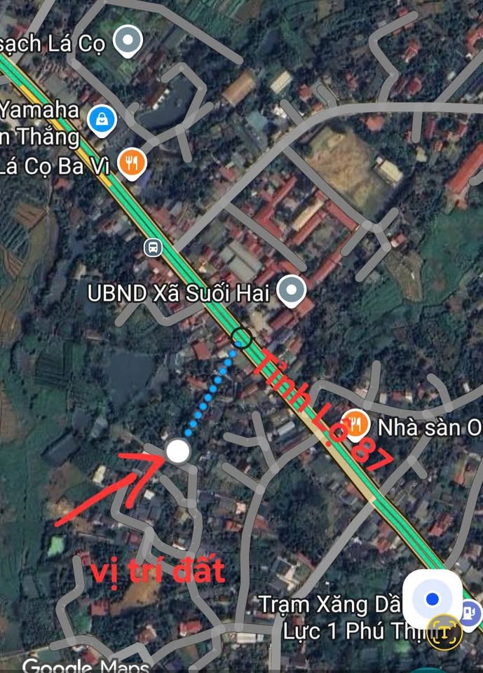 Đất Ba Vì 150m2 full thổ cư, mặt tiền rộng, giá hơn 1.4 tỷ, ô tô vào tận nơi