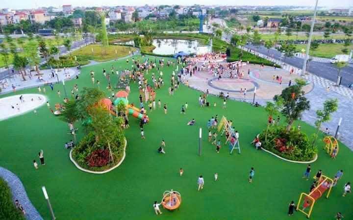 Bất động sản Phố Nối, Hưng Yên diện tích 70m², Vài bước chân ra công viên