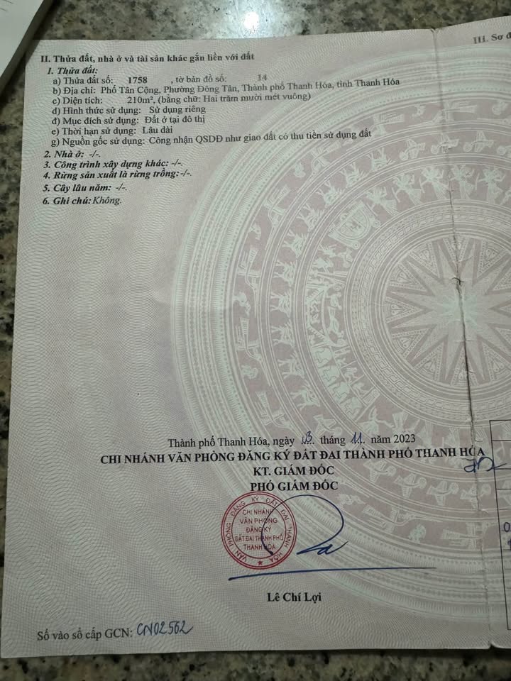 Đất Đông Tân 110m2 thổ cư, ngõ ô tô, giá nhỉnh 1 tỷ - Đất vàng chờ chủ