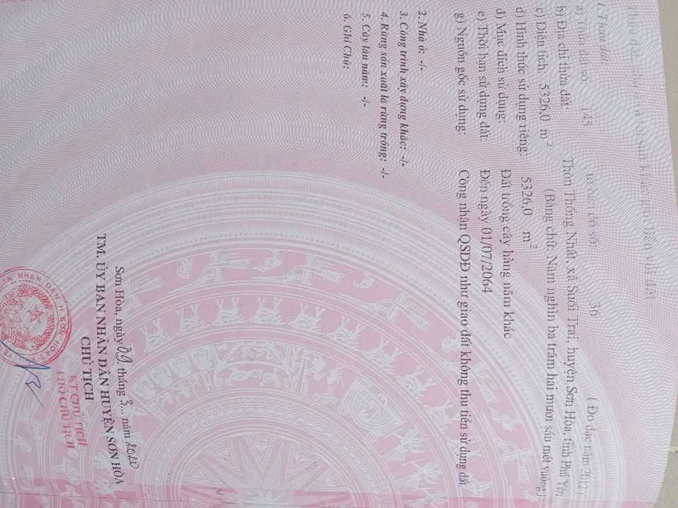 Bán lô đất đẹp tại Suối Trai, Sơn Hoà, Đắk Lắk