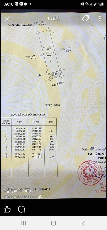 Đất mặt đường giá sập sàn chỉ 1,78 tỷ, mặt tiền 4m, đầu tư là lụm