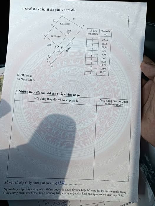 Bán đất 643m² tại Ngọc Lũ, Bình Lục, Hà Nam