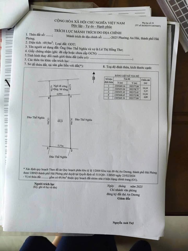 Bán đất nền đẹp, vị trí đắc địa tại Huyện An Dương, Hải Phòng