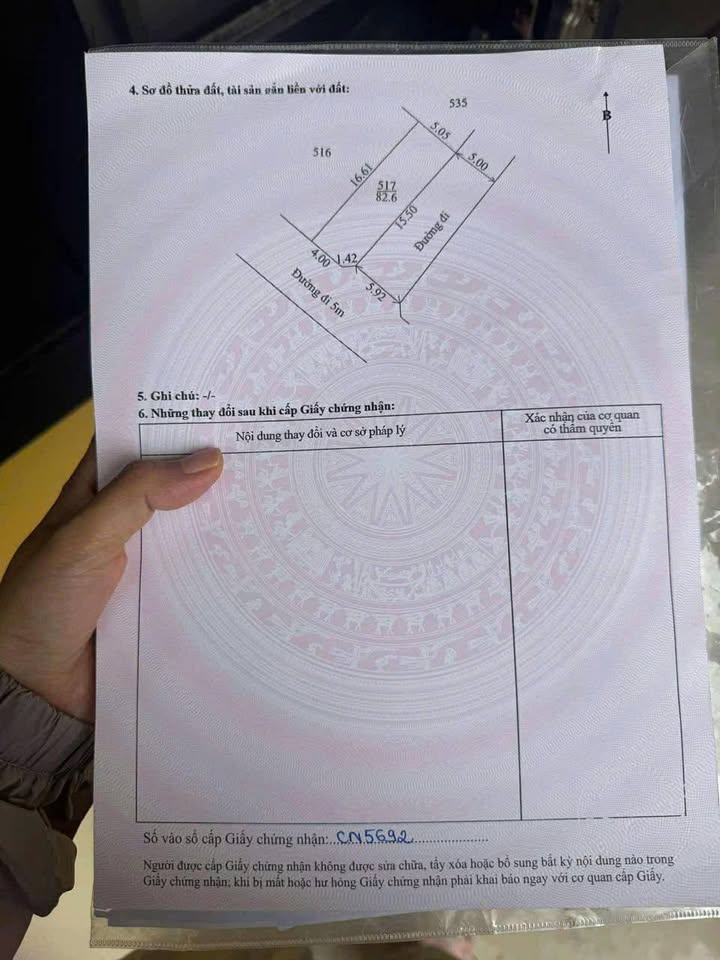 Đất nền K53 Nguyễn Duy Cung, Thừa Thiên Huế, 83m2, sổ hồng, giá tốt