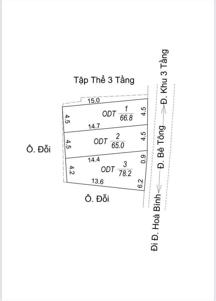 Bán 3 lô đất 60m2 tại Yên Bái, đường ô tô tránh, giá thương lượng