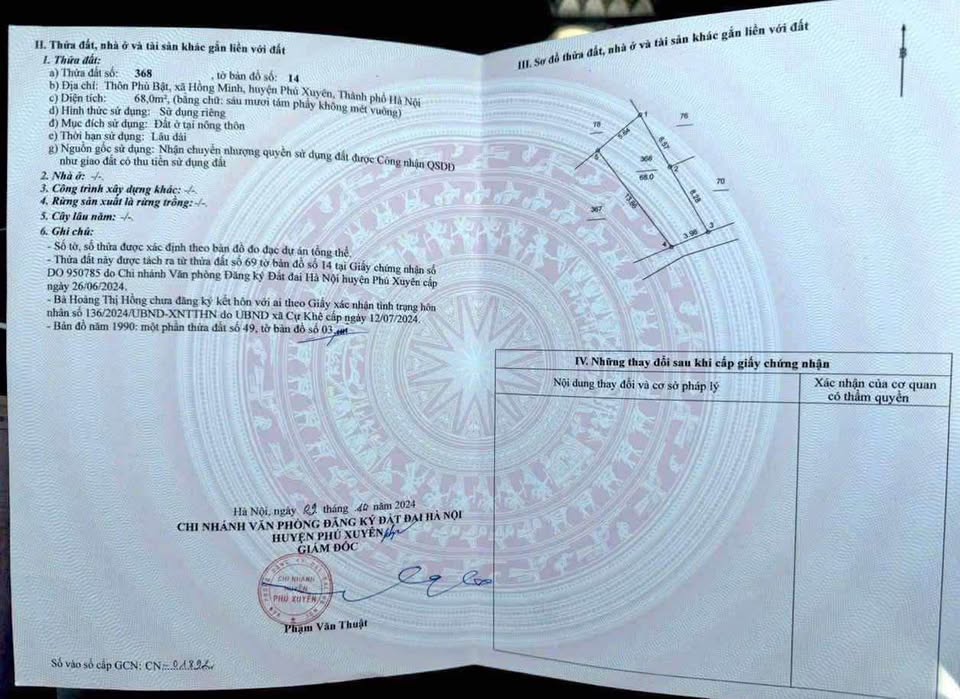 Đất vàng 68m2 Phú Xuyên lời ngay 1 tỷ, cơ hội đầu tư sinh lời khủng