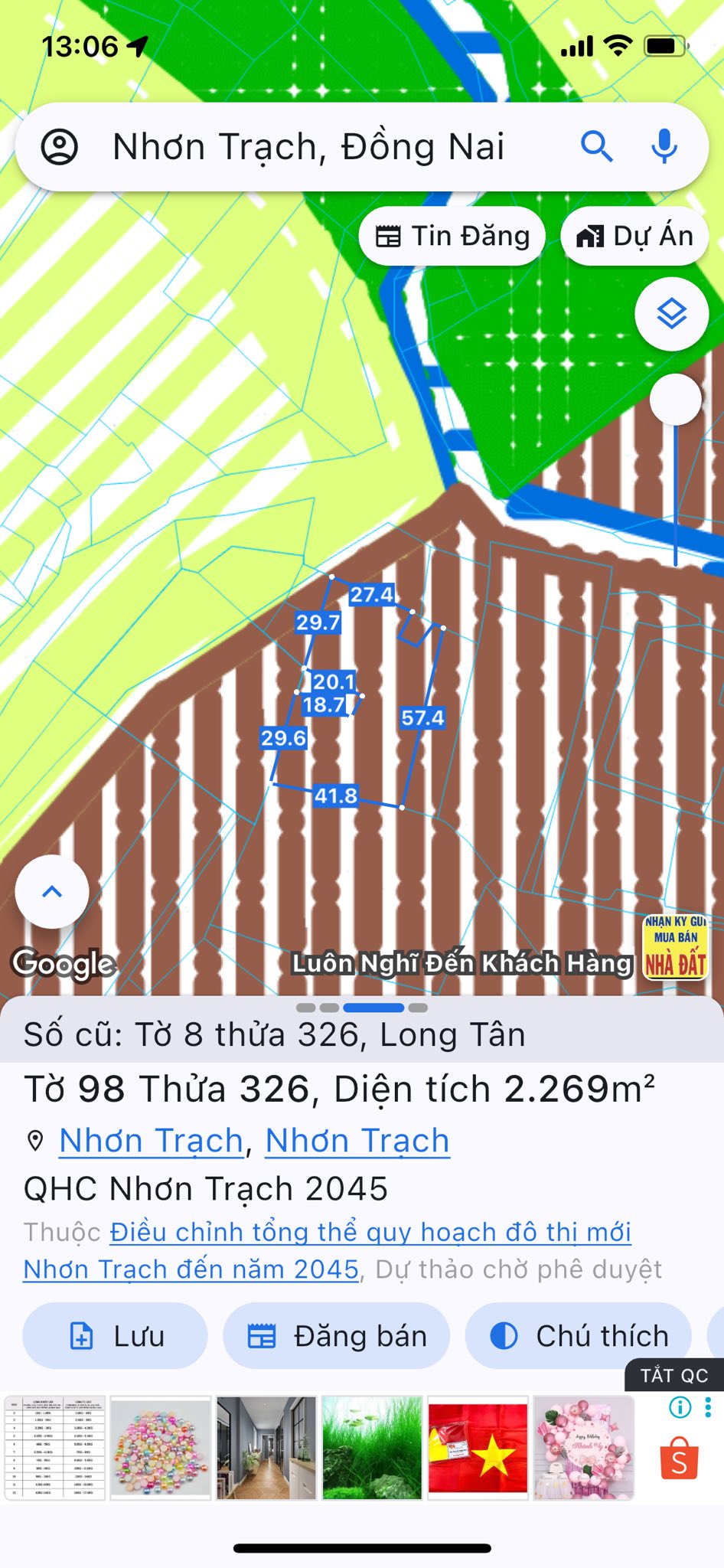 Đất Long Tân, 2477m2 sổ đỏ, 8,5 tỷ cơ hội đầu tư không thể bỏ lỡ