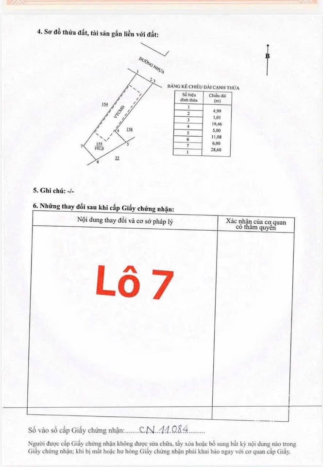 Bán đất mặt tiền nhựa Thị trấn Phước Hải, Bà Rịa - Vũng Tàu - 80m2 thổ cư