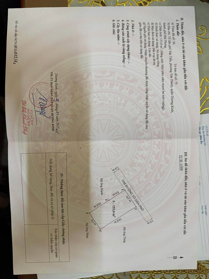 Lô đất 76.5m² tại Dương Kinh, Hải Phòng - Cơ hội đầu tư sinh lời hấp dẫn