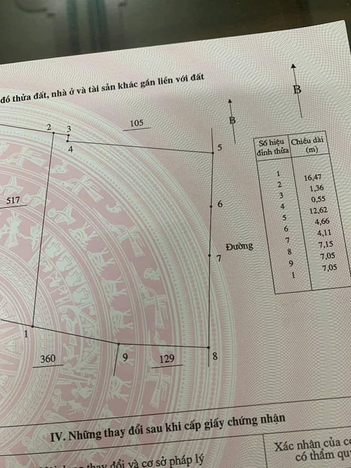 Bán đất vuông vắn 225,7m2, gần Vành đai 5, Vĩnh Phúc