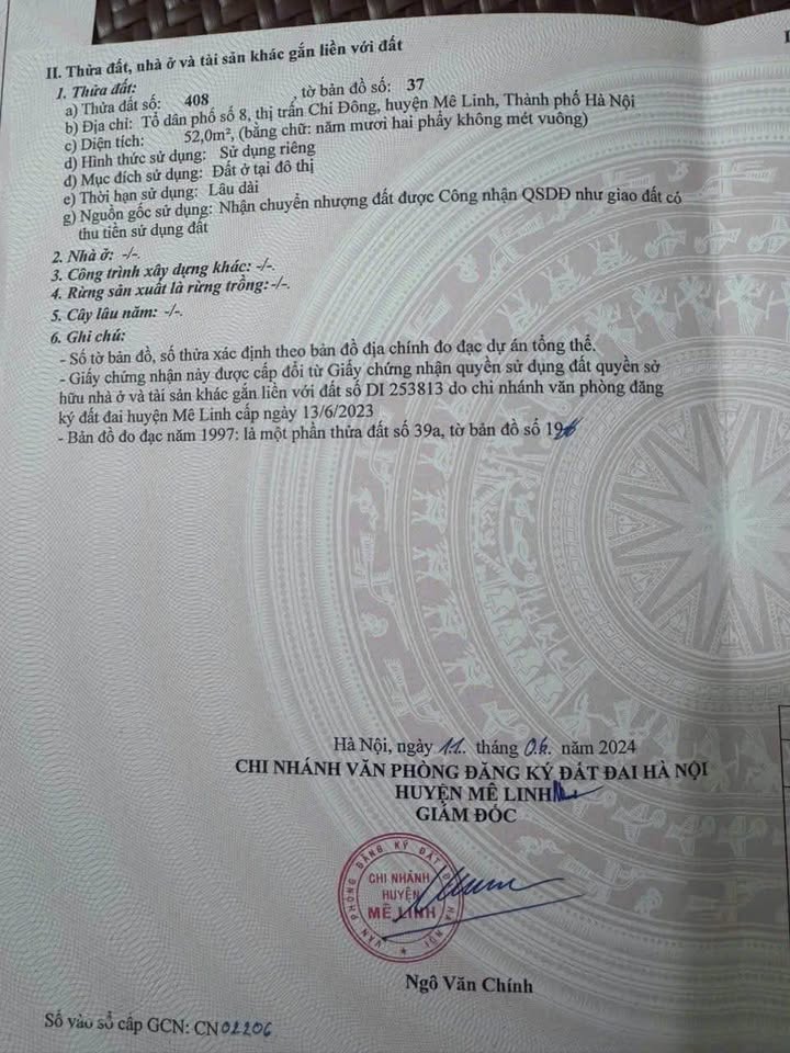 Đất vàng Mê Linh - Kinh doanh siêu đỉnh, 2 ô tô tránh, giá chốt nhanh