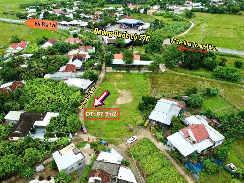 Đất Diên Lạc 87m2 vuông vắn, hướng Tây Nam, giá nhỉnh 1 tỷ, cơ hội đầu tư không thể bỏ lỡ