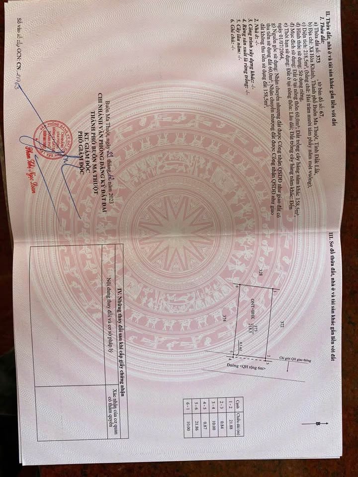 Đất Buôn Ma Thuột 10x20m, 60m2 thổ cư, giá tốt như tơ hồng