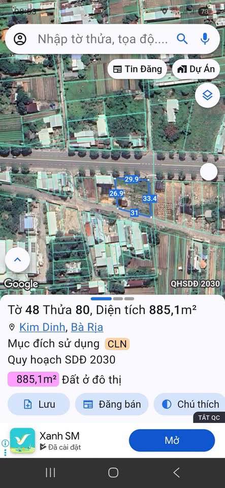 Đất 3 mặt tiền, 885m2, 10,2 tỷ kinh doanh gì cũng cháy