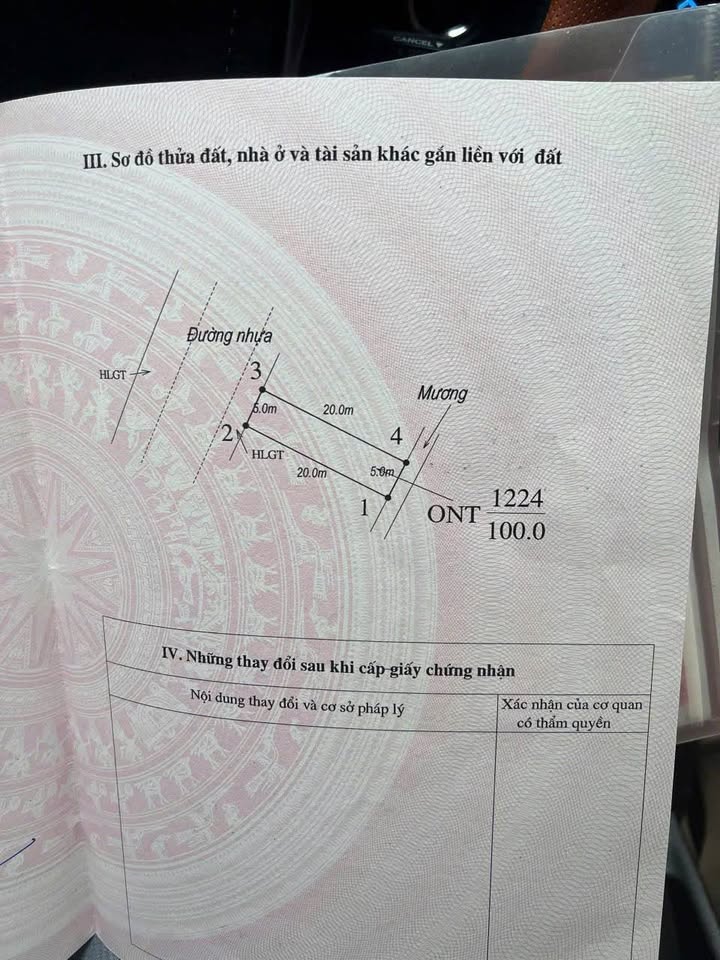 Bùng nổ lợi nhuận đất vàng 100m2 mặt tiền 5m, ngay cổng chợ, sổ đỏ trao tay