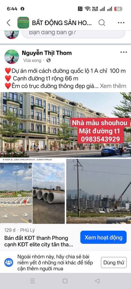 Đất nền Thanh Liêm, nơi an cư lạc nghiệp